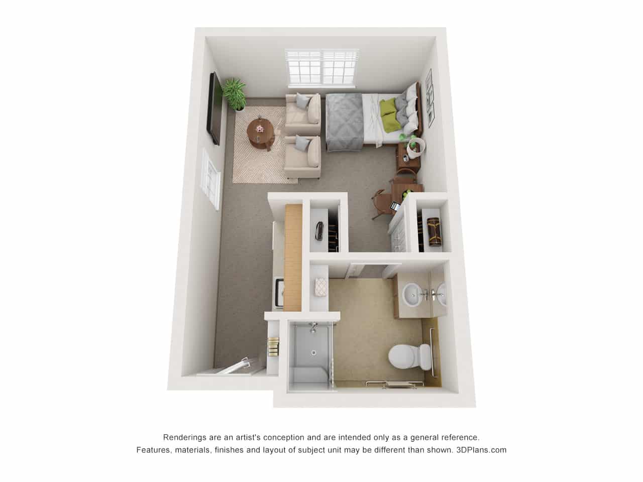 Memory Care Option A Floor plan